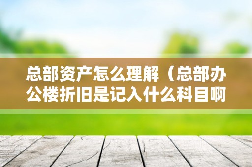 总部资产怎么理解（总部办公楼折旧是记入什么科目啊？）